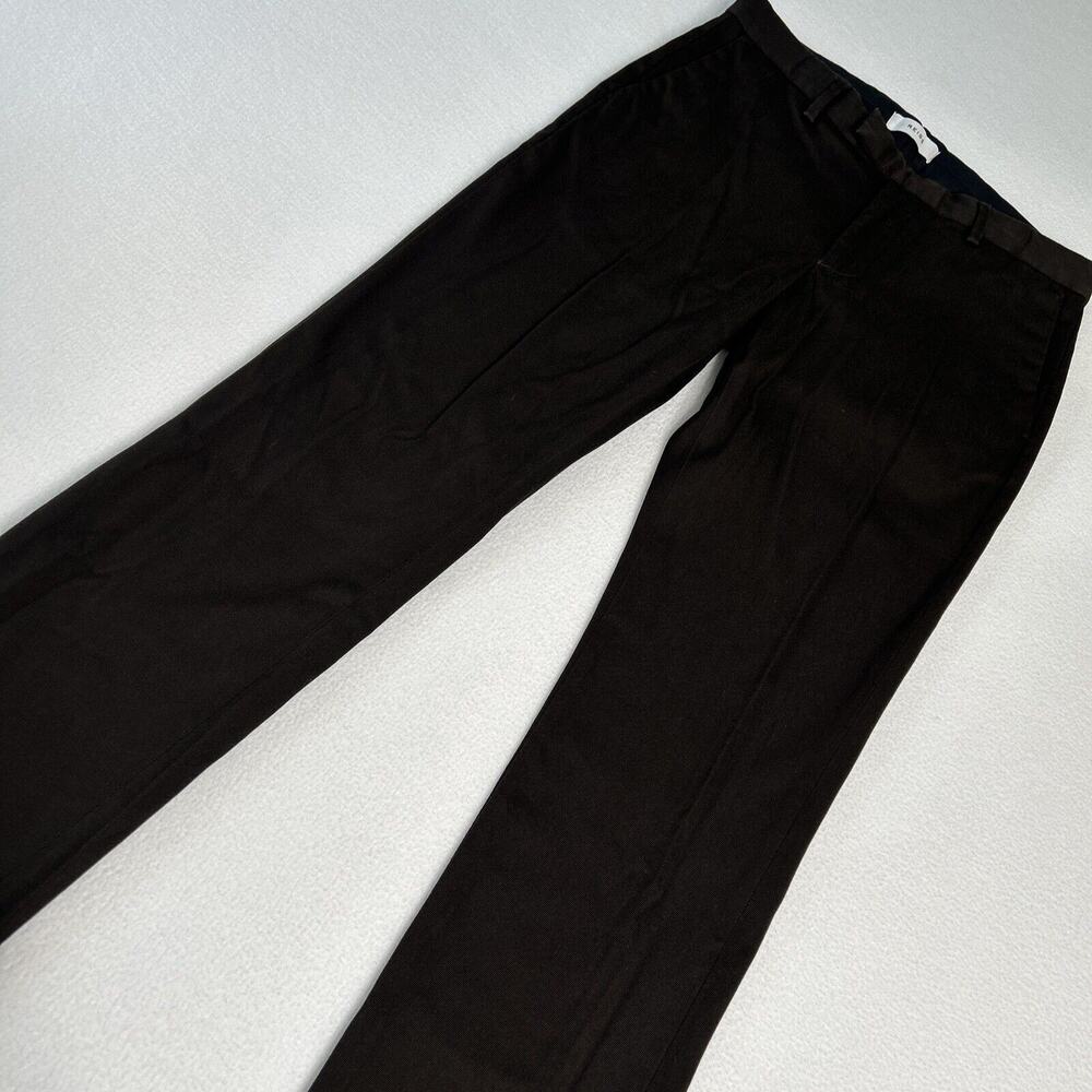 Reiss Men's Size 32X33 Slim Leg Cotton Twill Pants Brown